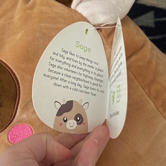 RARE Sage the Easter Cow Squishmallow- Canadian Exclusive with Tag. - Picture 3 of 3